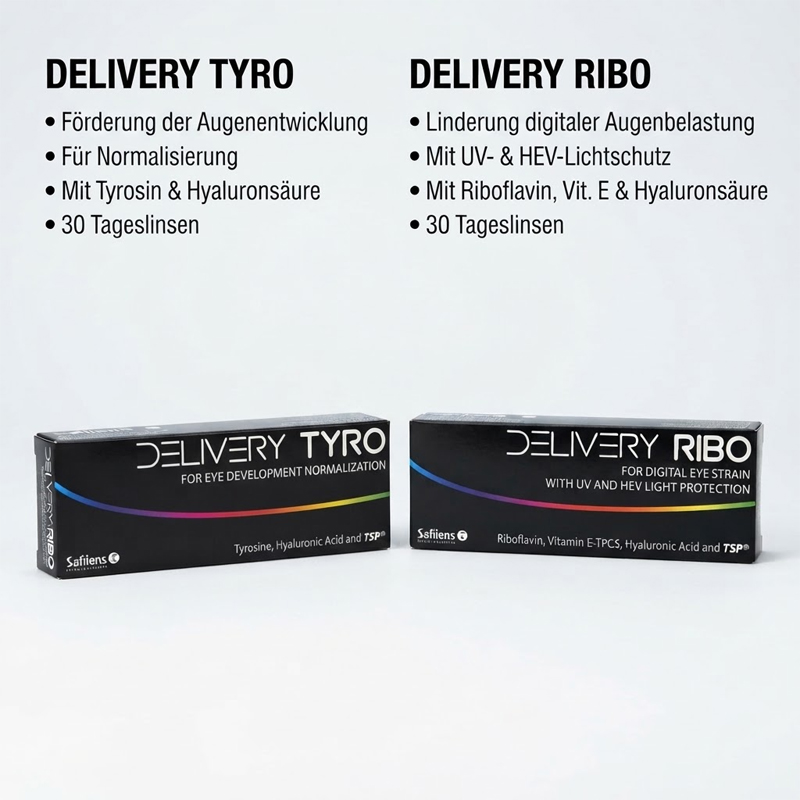 Delivery Tyro und Delivery Ribo Kontaktlinsen
