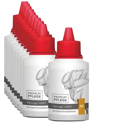 Premium Pflege - Reiniger HART 10 x 50ml  Mega- Sparpack