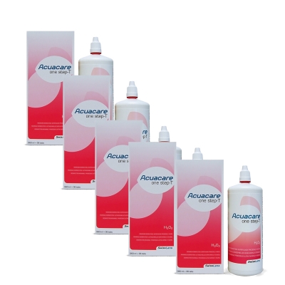 Acuacare one step-T Sparpack 5x360ml Peroxidlösung und 180 Neutralisationstabletten SwissLens