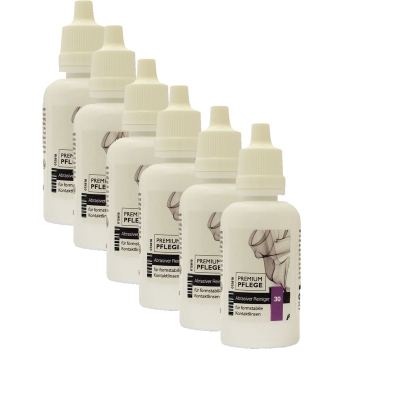 Premium Pflege hart abrasiver Hartlinsenreiniger 6x 30ml