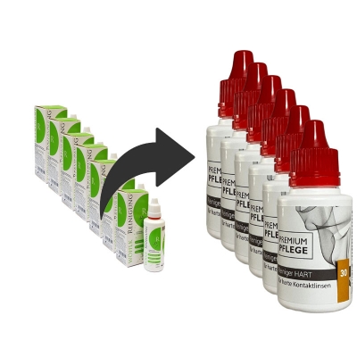Ersatz für Wöhlk Reinigung R---->Premium Pflege - Reiniger HART 6 x 30ml Sparpack