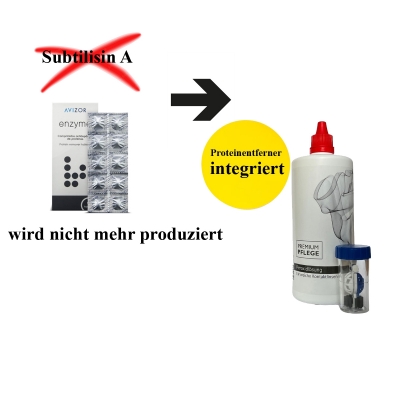 Ersatz für Avizor Enzyme --- Premium Pflege Peroxidlösung 360 ml- 1 Behälter / mit integrierten Proteinentferner -versandkostenfrei-