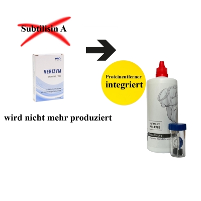 Ersatz für Prologis Verizym --- Premium Pflege Peroxidlösung 360 ml- 1 Behälter / mit integrierten Proteinentferner -versandkostenfrei-