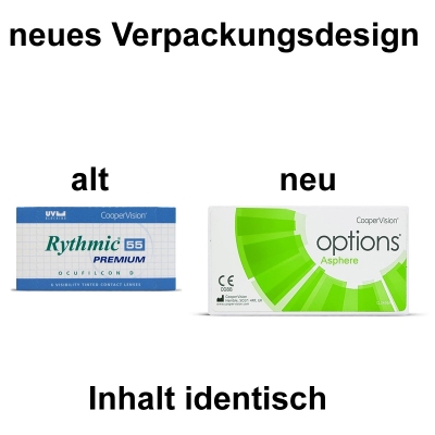 Gleicher Inhalt, neues Gewand: Rythmic 55 premium wird zu Options Asphere