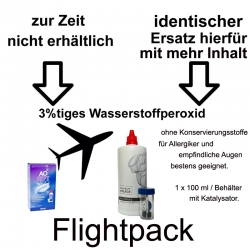 Ersatz für Aosept Plus Flight Pack /Premium Pflege Peroxid 100ml / Behälter