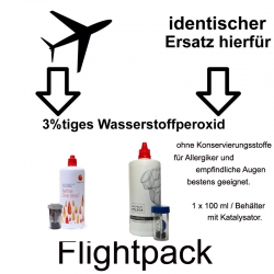 Ersatz für Refine One Step Flight Pack /Premium Pflege Peroxid 100ml / Behälter