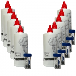 Premium Pflege Peroxidlösung Sparpack - 10 x 360ml / 10 x Behälter