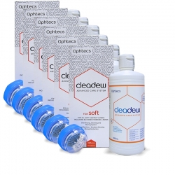 Cleadew for soft Sparpack 6 x a (385ml + 30 Tabletten) Ophtecs