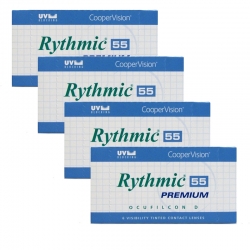 Rythmic 55 Premium UV Sparpack - 4 Boxen- 24 Linsen heißen jetzt Options Asphere 4 Boxen- 24 Linsen