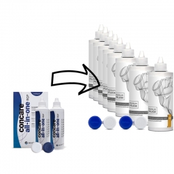 Ersatz für Concare Aufbewahrung / All In One --Premium Pflege -Sparpack Aufbewahrungslösung HART 8 x 100ml inkl. 2 Behälter