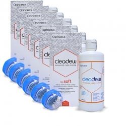 Cleadew for soft Sparpack 6 x a (385ml + 30 Tabletten) Ophtecs