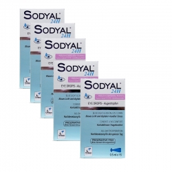 Omisan SODYAL® 24 H Augentropfen 5 x (15x 0,5ml) Sparpack