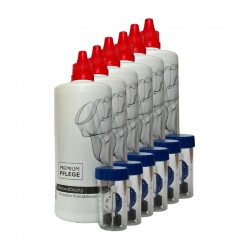 Premium Pflege Peroxidlösung 1 - 6 x a (360ml / 1x Behälter) oder Zubehör mit integriertem Proteinentferner