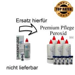 Ersatz für Linsenpflege Platinum -- Premium Pflege Peroxidlösung 1 - 6 x a (360ml / 1x Behälter) oder Zubehör mit integriertem Proteinentferner