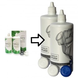 Aus Options Pure wird Premium Pflege Kombilösung mit Hyaluron 1 bis 6 mal a - 360ml / 1x Behälter